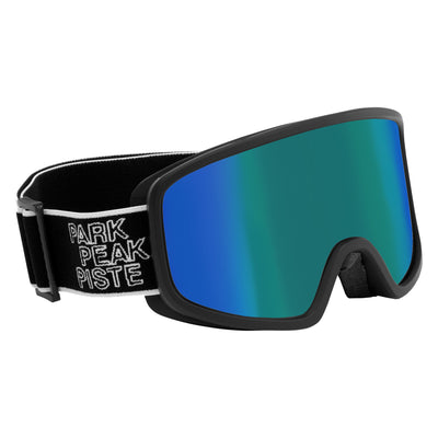 Manbi-PPP Adult Odyssey Goggle - Black Matt - Blue Green Mirror