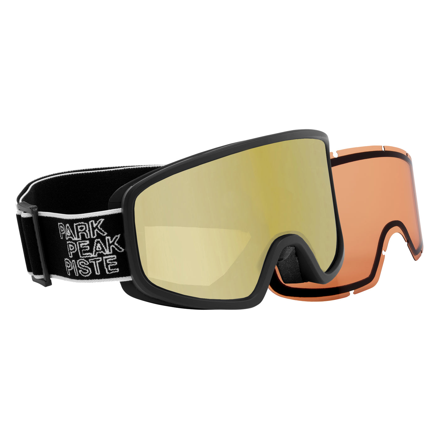 Manbi-PPP Adult Odyssey Goggle - Black Matt - Gold Mirror